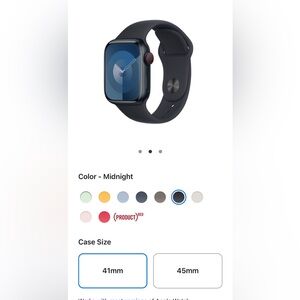 Apple Watch 41 mm midnight Sport Band